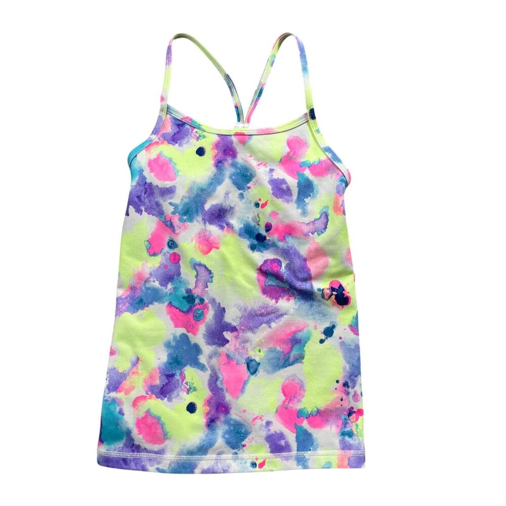 Ivivva Lululemon Girls 8 Tie Dye Tank Razor‎ Back Polyester Blend **READ**